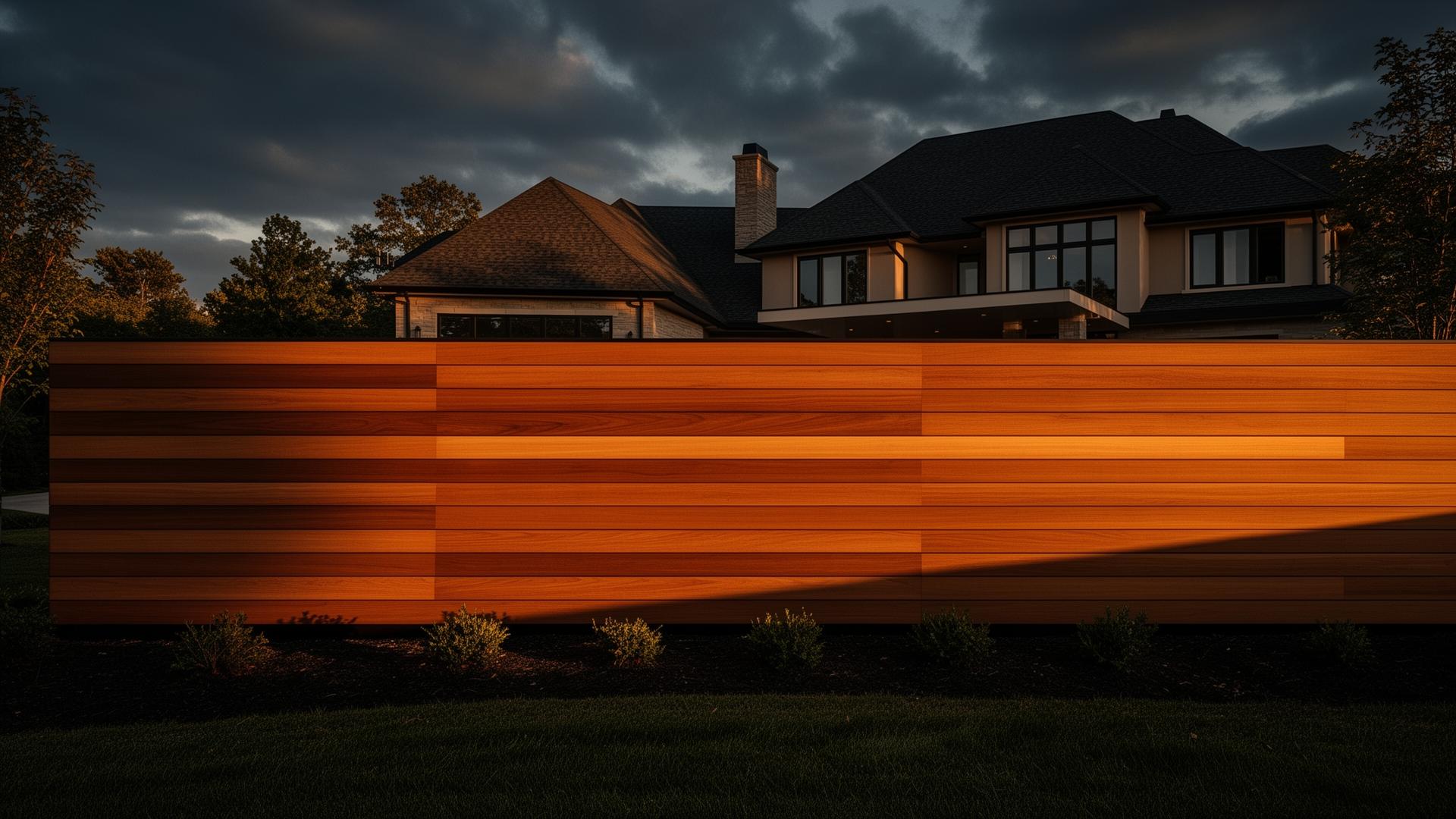 Premium cedar fence built in the Capital Region by LB Premium Contracting